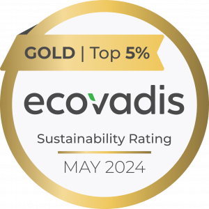 Ecovadis sustainability Gold badge