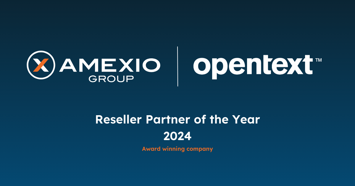 AmeXio Group wins OpenText Partner of the year award